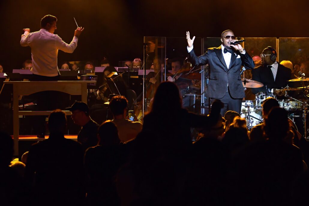6.27.25 Troy Quinn conducts the Boston Pops with Nas (Hilary Scott)